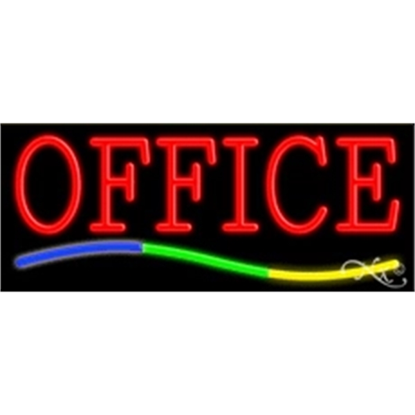 13" x 32" x 3" neon sign, mounted on an unbreakable... from ASI 30442 Above & Beyond Advertising Products / PromoAdLine