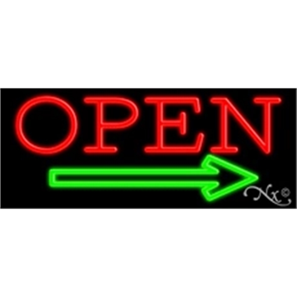 13" x 32" x 3" neon sign, mounted on an unbreakable... from ASI 30442 Above & Beyond Advertising Products / PromoAdLine