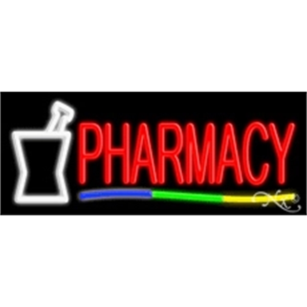 13" x 32" x 3" neon sign, mounted on an unbreakable... from ASI 30442 Above & Beyond Advertising Products / PromoAdLine