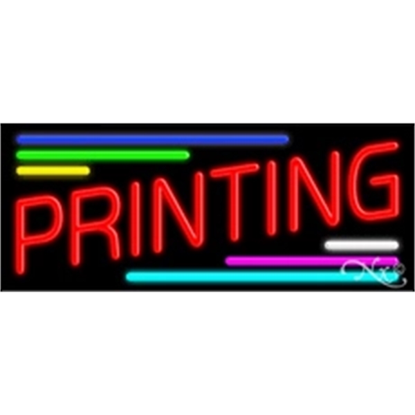 13" x 32" x 3" neon sign, mounted on an unbreakable... from ASI 30442 Above & Beyond Advertising Products / PromoAdLine