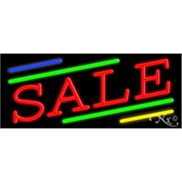 13" x 32" x 3" neon sign, mounted on an unbreakable... from ASI 30442 Above & Beyond Advertising Products / PromoAdLine
