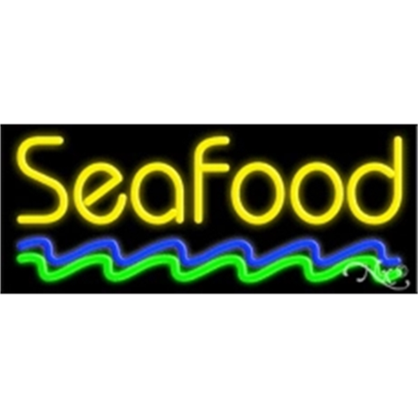 13" x 32" x 3" neon sign, mounted on an unbreakable... from ASI 30442 Above & Beyond Advertising Products / PromoAdLine