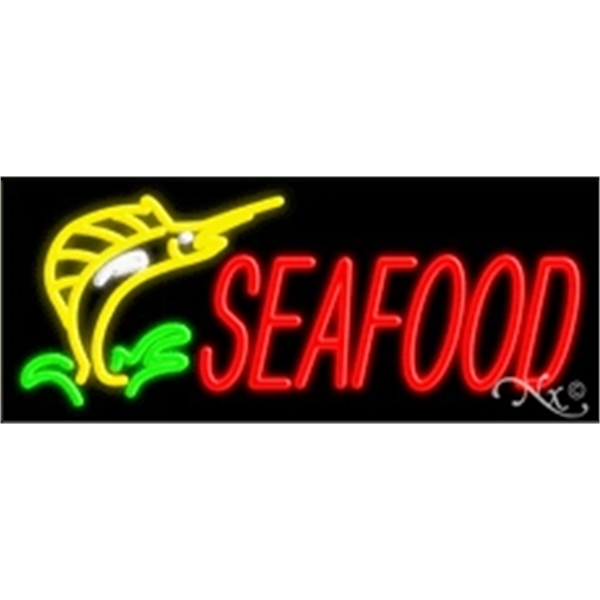 13" x 32" x 3" neon sign, mounted on an unbreakable... from ASI 30442 Above & Beyond Advertising Products / PromoAdLine