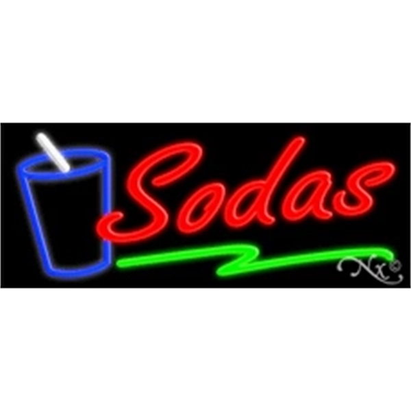 13" x 32" x 3" neon sign, mounted on an unbreakable... from ASI 30442 Above & Beyond Advertising Products / PromoAdLine