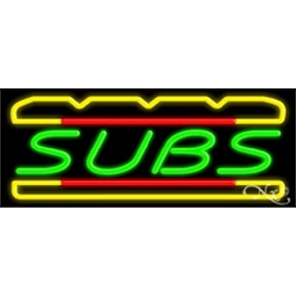 13" x 32" x 3" neon sign, mounted on an unbreakable... from ASI 30442 Above & Beyond Advertising Products / PromoAdLine