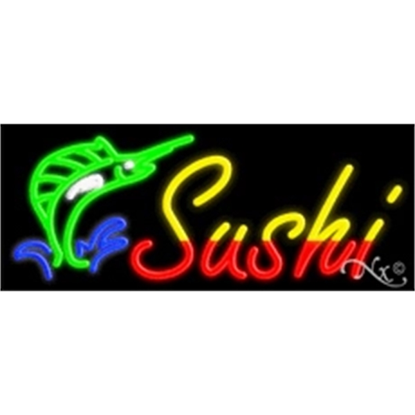 13" x 32" x 3" neon sign, mounted on an unbreakable... from ASI 30442 Above & Beyond Advertising Products / PromoAdLine