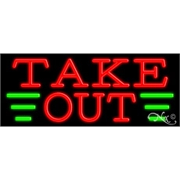 13" x 32" x 3" neon sign, mounted on an unbreakable... from ASI 30442 Above & Beyond Advertising Products / PromoAdLine
