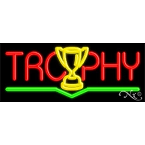 13" x 32" x 3" neon sign, mounted on an unbreakable... from ASI 30442 Above & Beyond Advertising Products / PromoAdLine