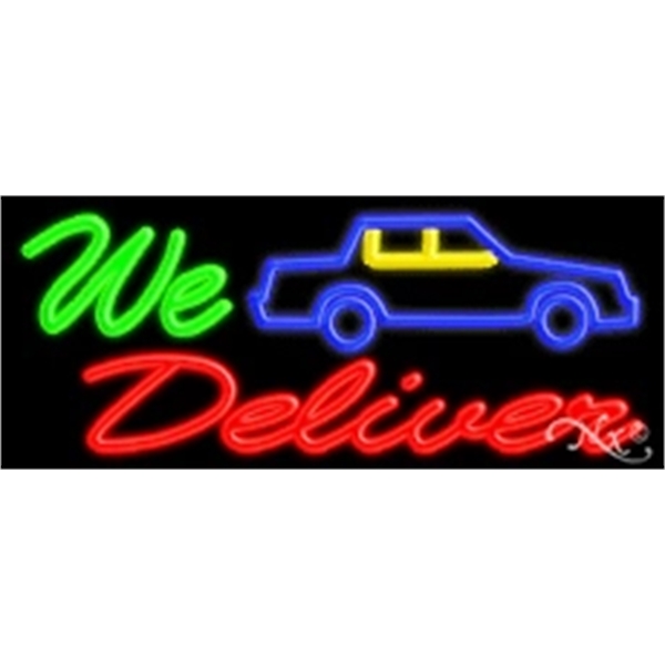 13" x 32" x 3" neon sign, mounted on an unbreakable... from ASI 30442 Above & Beyond Advertising Products / PromoAdLine