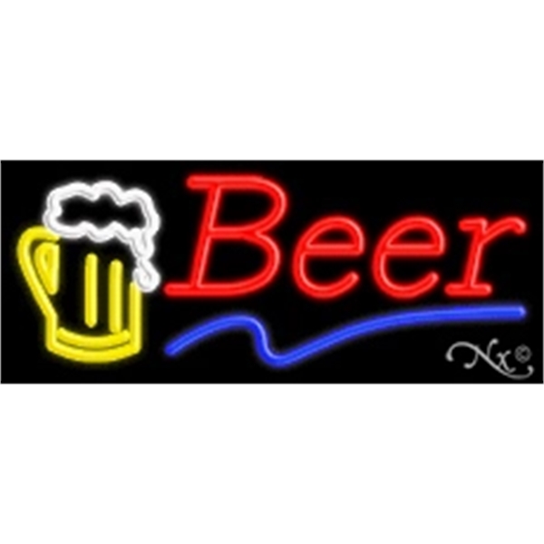 13" x 32" x 3" neon sign, mounted on an unbreakable... from ASI 30442 Above & Beyond Advertising Products / PromoAdLine