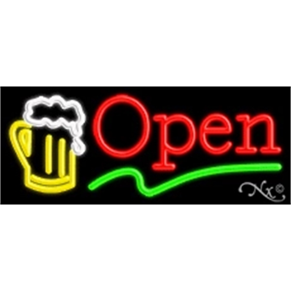 13" x 32" x 3" neon sign, mounted on an unbreakable... from ASI 30442 Above & Beyond Advertising Products / PromoAdLine