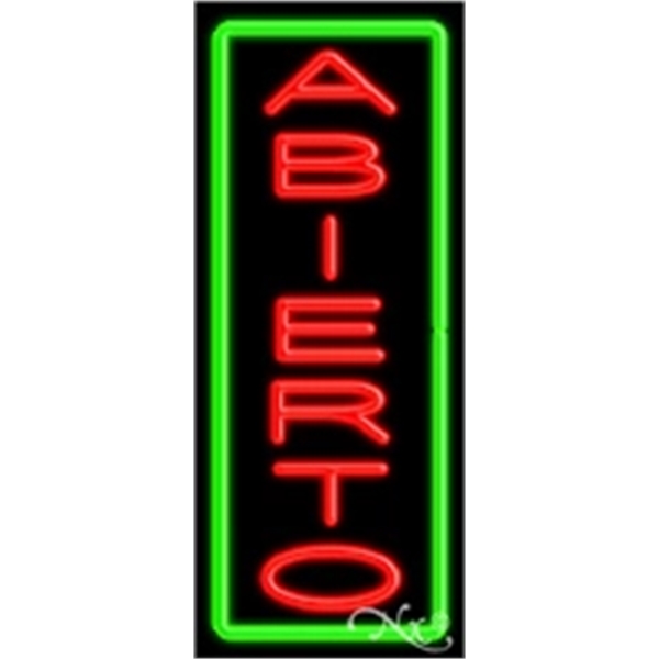 13" x 32" x 3" neon sign, mounted on an unbreakable... from ASI 30442 Above & Beyond Advertising Products / PromoAdLine
