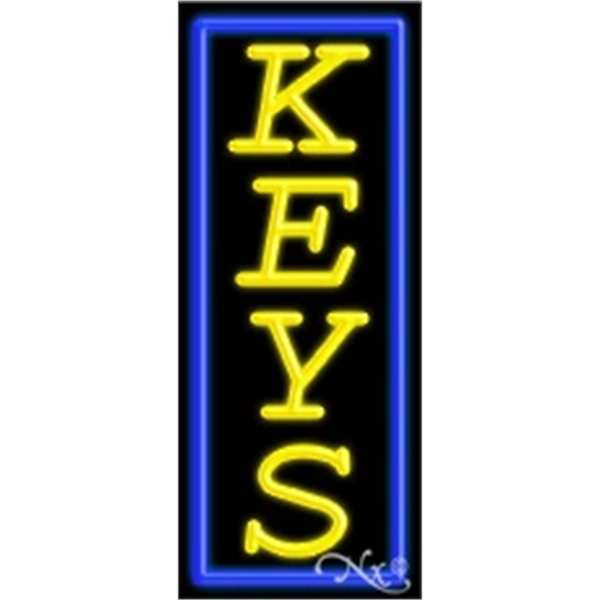 13" x 32" x 3" neon sign, mounted on an unbreakable... from ASI 30442 Above & Beyond Advertising Products / PromoAdLine