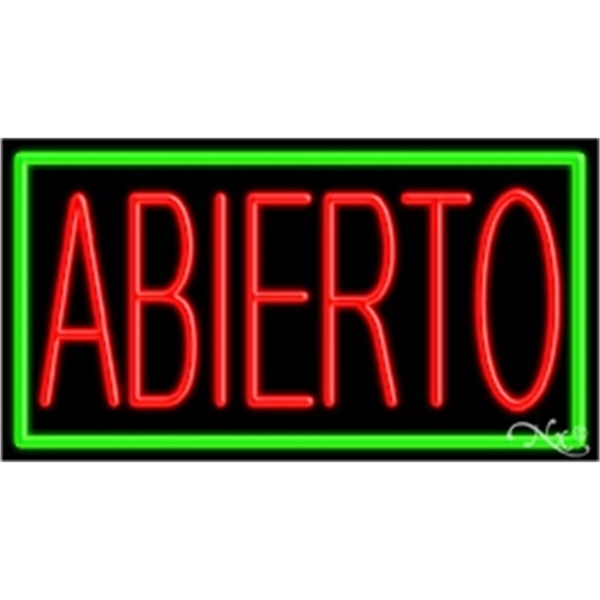 20" x 37" x 3" neon sign, mounted on an unbreakable... from ASI 30442 Above & Beyond Advertising Products / PromoAdLine