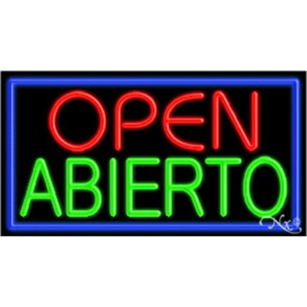 20" x 37" x 3" neon sign, mounted on an unbreakable... from ASI 30442 Above & Beyond Advertising Products / PromoAdLine