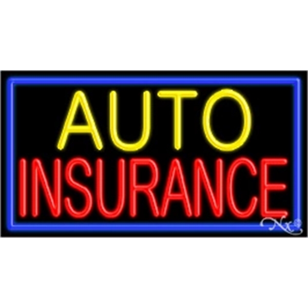 20" x 37" x 3" neon sign, mounted on an unbreakable... from ASI 30442 Above & Beyond Advertising Products / PromoAdLine