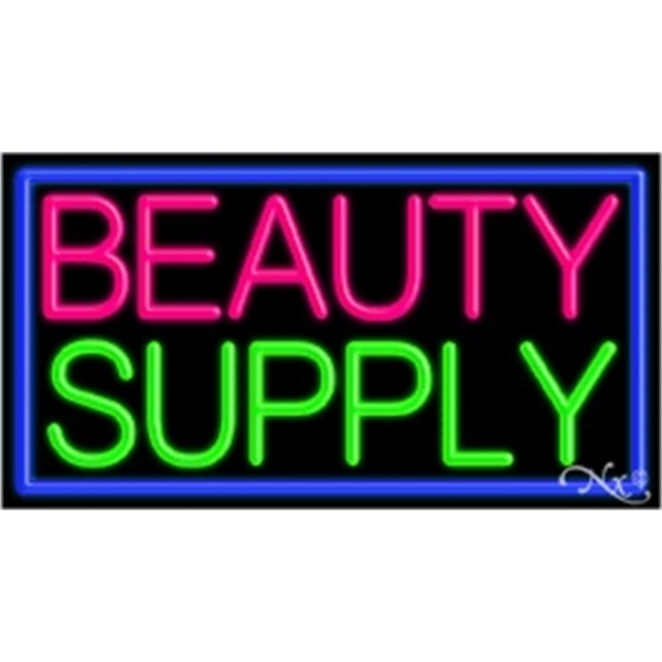 20" x 37" x 3" neon sign, mounted on an unbreakable... from ASI 30442 Above & Beyond Advertising Products / PromoAdLine