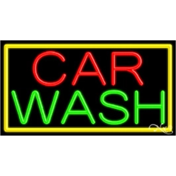 20" x 37" x 3" neon sign, mounted on an unbreakable... from ASI 30442 Above & Beyond Advertising Products / PromoAdLine