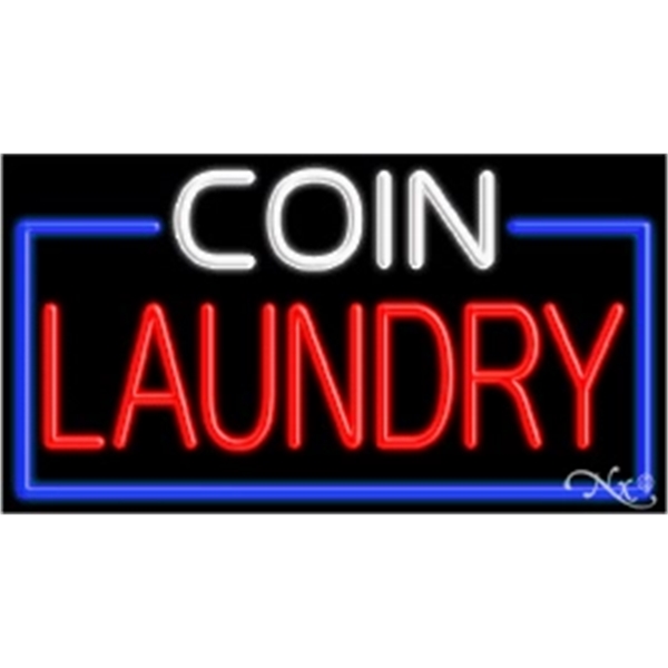 20" x 37" x 3" neon sign, mounted on an unbreakable... from ASI 30442 Above & Beyond Advertising Products / PromoAdLine