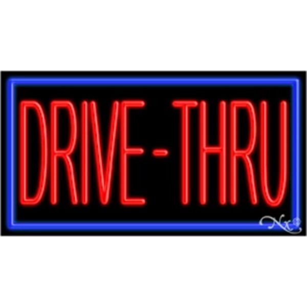 20" x 37" x 3" neon sign, mounted on an unbreakable... from ASI 30442 Above & Beyond Advertising Products / PromoAdLine