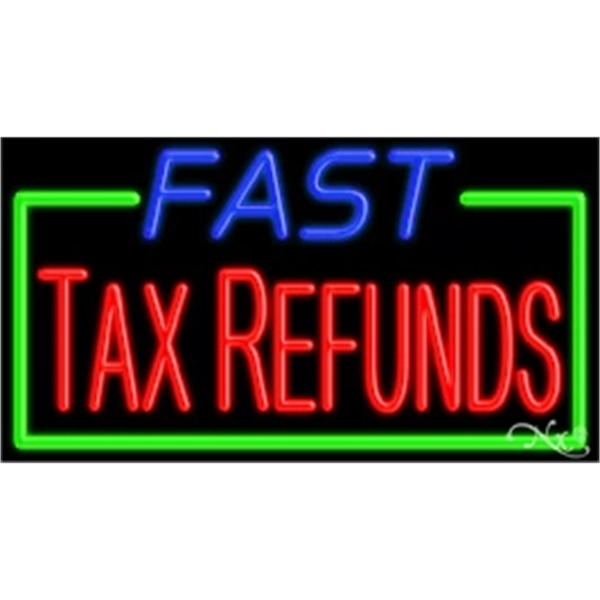 20" x 37" x 3" neon sign, mounted on an unbreakable... from ASI 30442 Above & Beyond Advertising Products / PromoAdLine