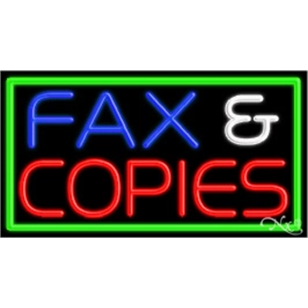 20" x 37" x 3" neon sign, mounted on an unbreakable... from ASI 30442 Above & Beyond Advertising Products / PromoAdLine