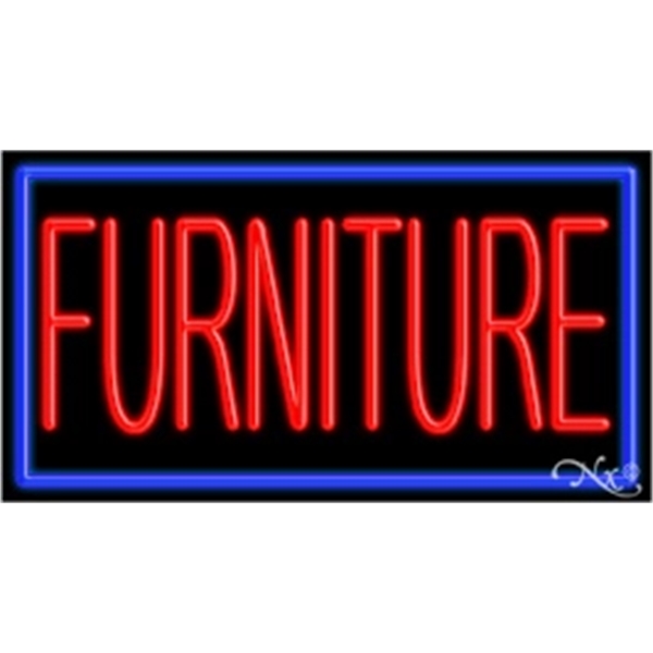 20" x 37" x 3" neon sign, mounted on an unbreakable... from ASI 30442 Above & Beyond Advertising Products / PromoAdLine