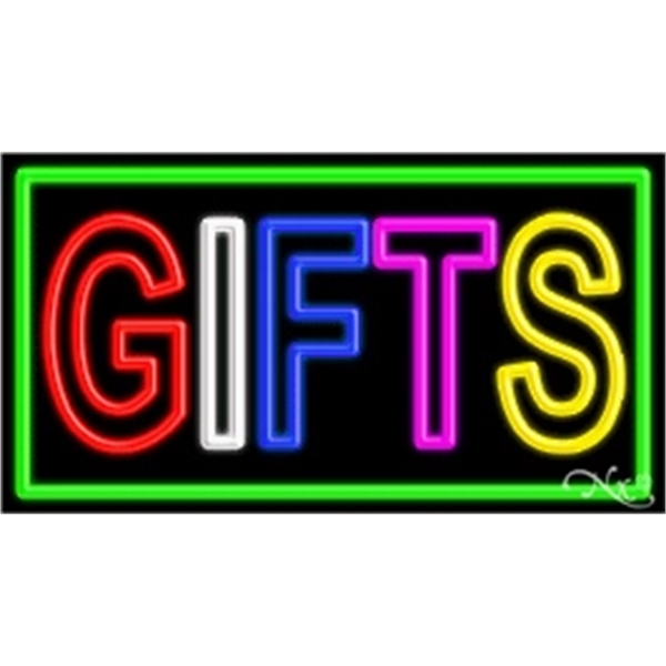 20" x 37" x 3" neon sign, mounted on an unbreakable... from ASI 30442 Above & Beyond Advertising Products / PromoAdLine