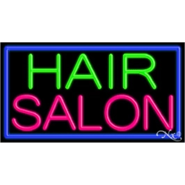 20" x 37" x 3" neon sign, mounted on an unbreakable... from ASI 30442 Above & Beyond Advertising Products / PromoAdLine