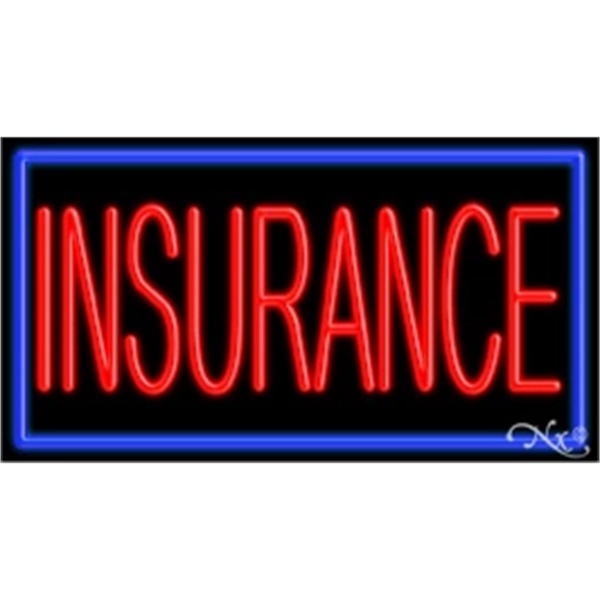 20" x 37" x 3" neon sign, mounted on an unbreakable... from ASI 30442 Above & Beyond Advertising Products / PromoAdLine