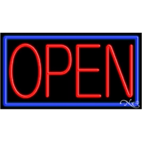 20" x 37" x 3" neon sign, mounted on an unbreakable... from ASI 30442 Above & Beyond Advertising Products / PromoAdLine