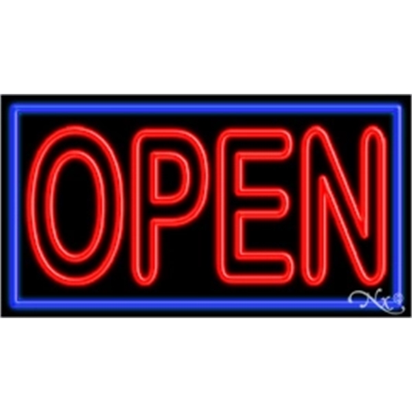 20" x 37" x 3" neon sign, mounted on an unbreakable... from ASI 30442 Above & Beyond Advertising Products / PromoAdLine