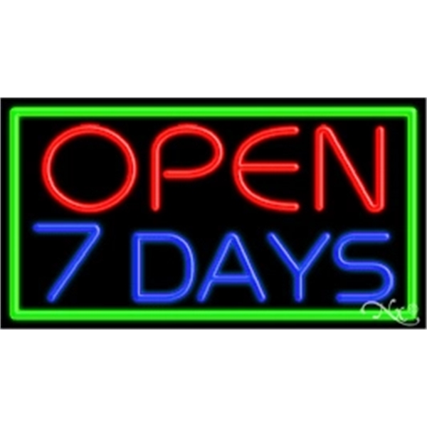 20" x 37" x 3" neon sign, mounted on an unbreakable... from ASI 30442 Above & Beyond Advertising Products / PromoAdLine