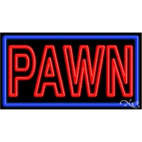 20" x 37" x 3" neon sign, mounted on an unbreakable... from ASI 30442 Above & Beyond Advertising Products / PromoAdLine