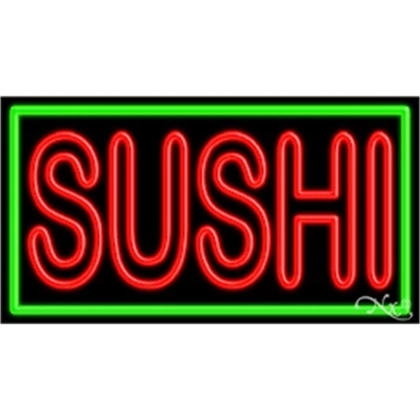 20" x 37" x 3" neon sign, mounted on an unbreakable... from ASI 30442 Above & Beyond Advertising Products / PromoAdLine