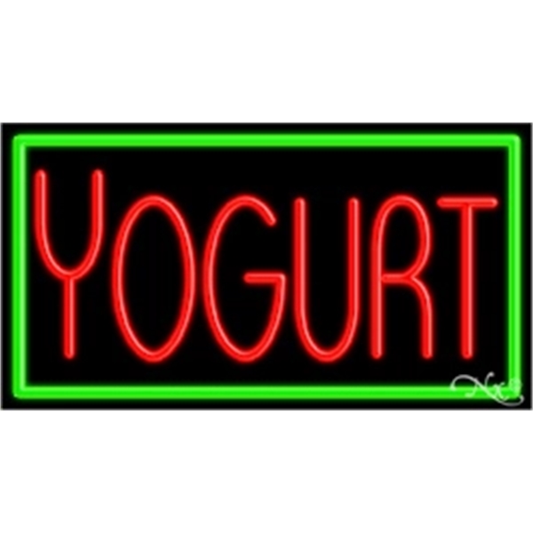 20" x 37" x 3" neon sign, mounted on an unbreakable... from ASI 30442 Above & Beyond Advertising Products / PromoAdLine