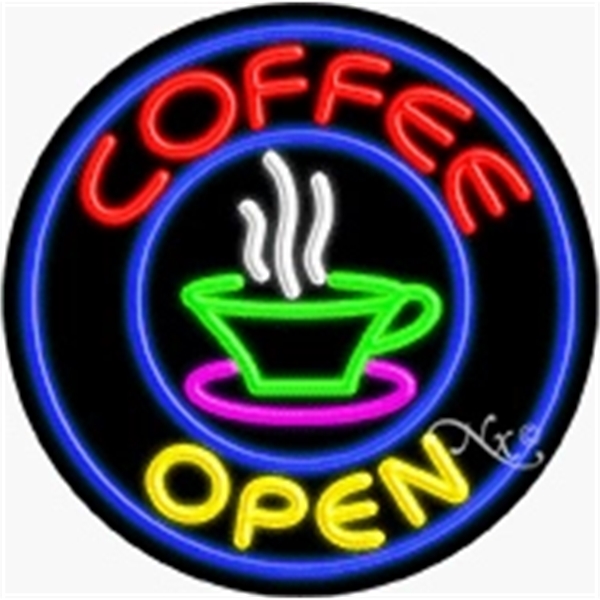 26" x 26" x 3" neon sign, suitable for indoor and... from ASI 30442 Above & Beyond Advertising Products / PromoAdLine