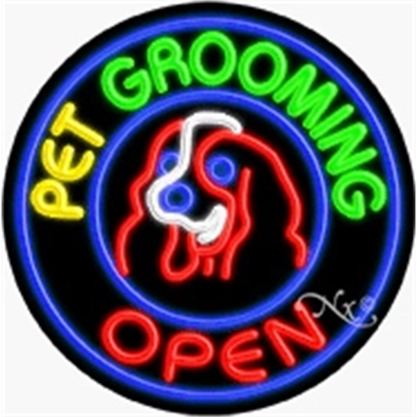 26" x 26" x 3" neon sign with open.... from ASI 30442 Above & Beyond Advertising Products / PromoAdLine