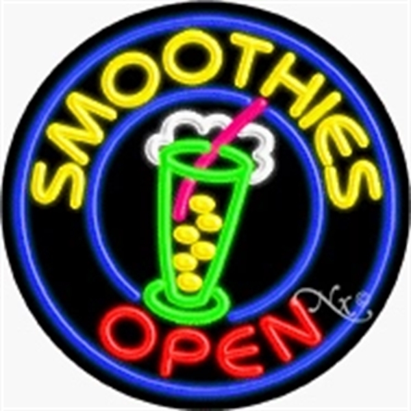 26" x 26" x 3" neon sign with open.... from ASI 30442 Above & Beyond Advertising Products / PromoAdLine