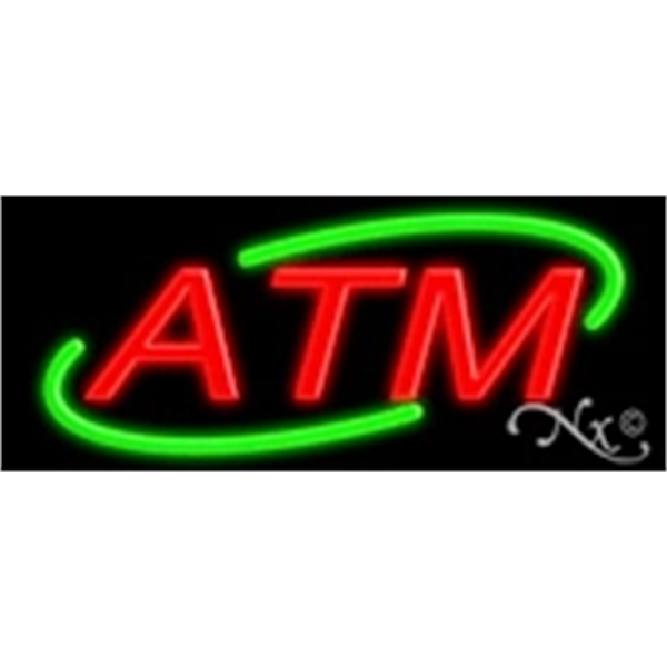 24" x 10" x 3" neon sign, suitable for indoor and... from ASI 30442 Above & Beyond Advertising Products / PromoAdLine