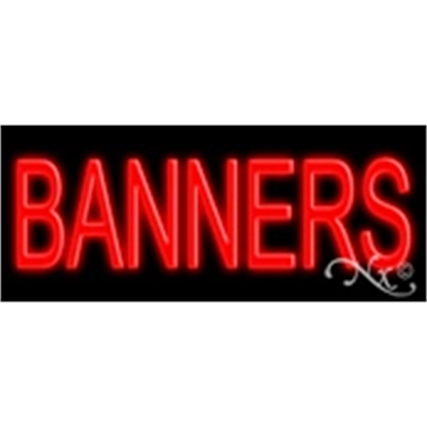 24" x 10" x 3" neon sign, suitable for indoor and... from ASI 30442 Above & Beyond Advertising Products / PromoAdLine