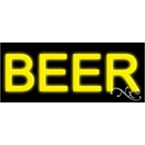 24" x 10" x 3" neon sign, suitable for indoor and... from ASI 30442 Above & Beyond Advertising Products / PromoAdLine