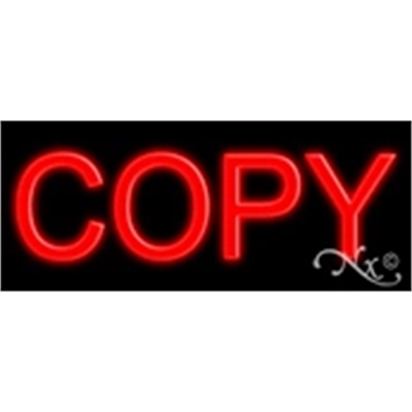 24" x 10" x 3" economic neon sign.... from ASI 30442 Above & Beyond Advertising Products / PromoAdLine