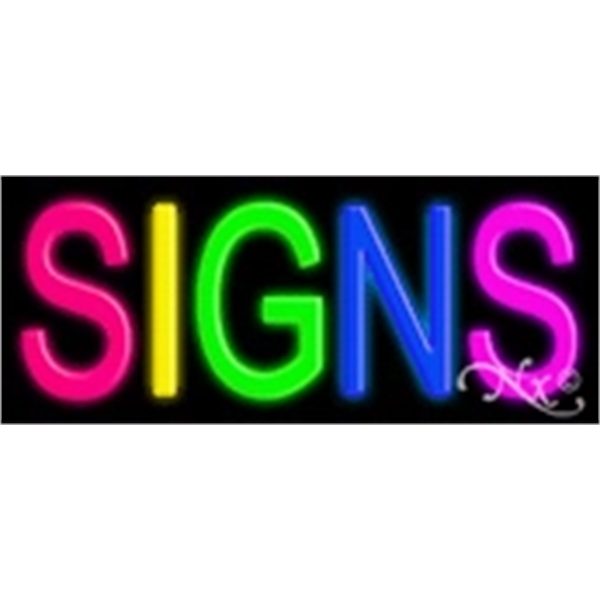 24" x 10" x 3" economic neon sign.... from ASI 30442 Above & Beyond Advertising Products / PromoAdLine