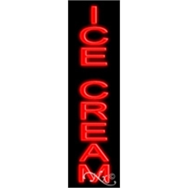 29" x 8" x 3" Ice Cream economic neon sign, mounted... from ASI 30442 Above & Beyond Advertising Products / PromoAdLine