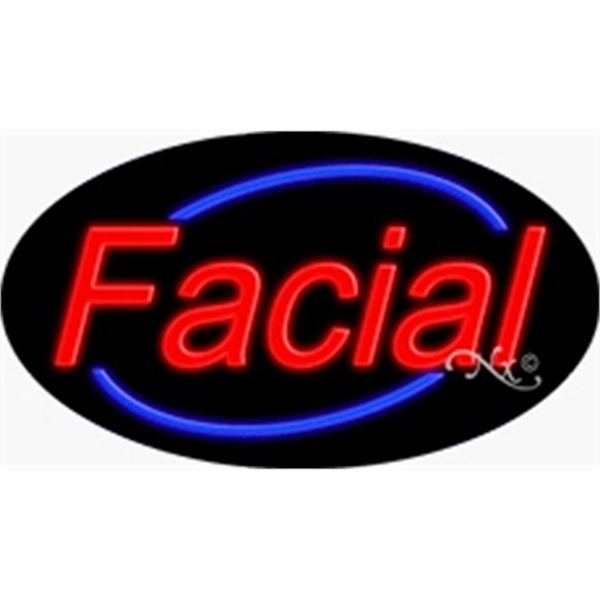 17" x 30" x 3" oval-shaped neon sign with flashing lights;... from ASI 30442 Above & Beyond Advertising Products / PromoAdLine