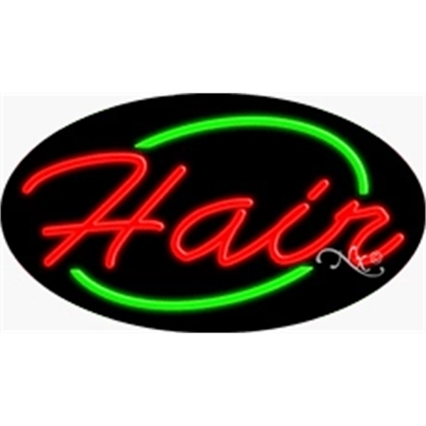 17" x 30" x 3" oval-shaped neon sign with flashing lights;... from ASI 30442 Above & Beyond Advertising Products / PromoAdLine