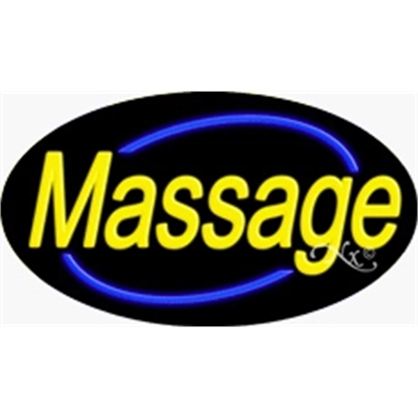 17" x 30" x 3" oval-shaped neon sign with flashing lights;... from ASI 30442 Above & Beyond Advertising Products / PromoAdLine