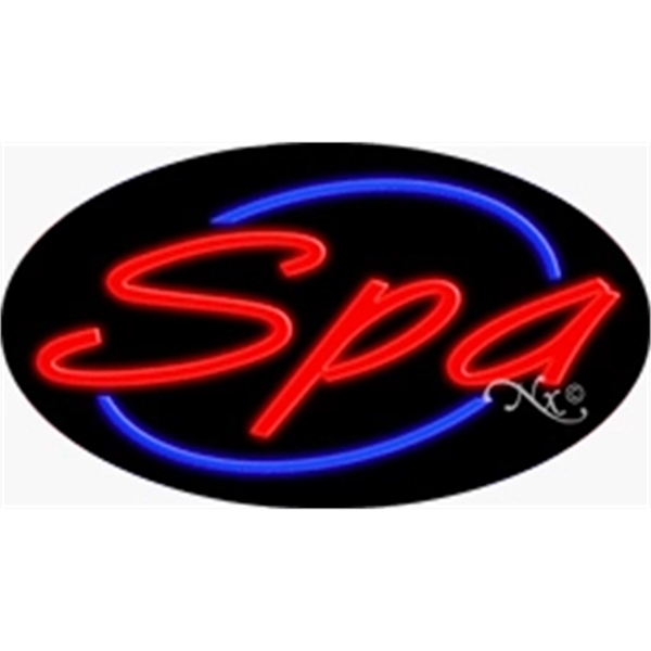 17" x 30" x 3" oval-shaped neon sign with flashing lights;... from ASI 30442 Above & Beyond Advertising Products / PromoAdLine