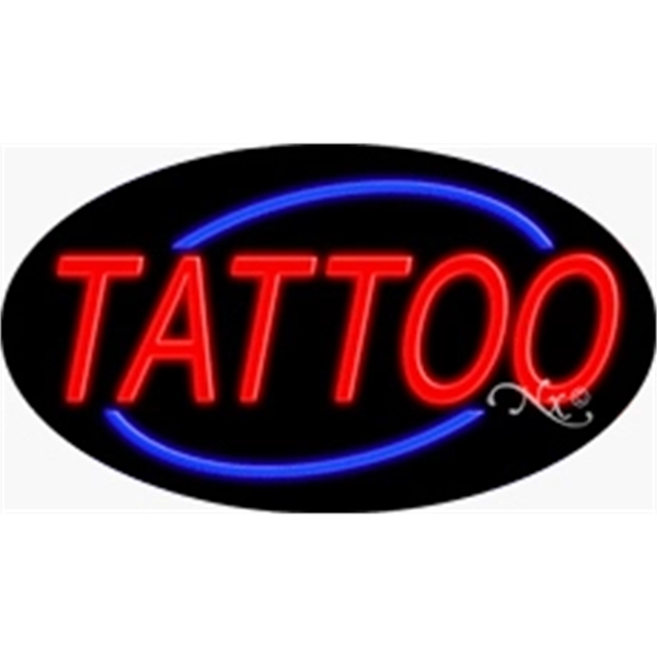 17" x 30" x 3" oval-shaped neon sign with flashing lights;... from ASI 30442 Above & Beyond Advertising Products / PromoAdLine